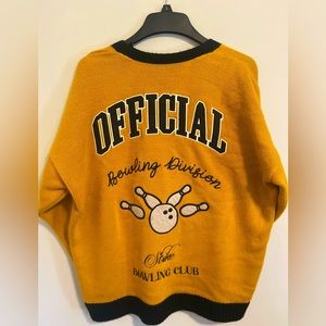 BoohooMAN Rare Oversized Varsity Cardigan Mens